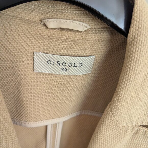 Faux Double-breasted blazer beige Circolo 1901 sz 46 IT - US 10 - Picture 4 of 12